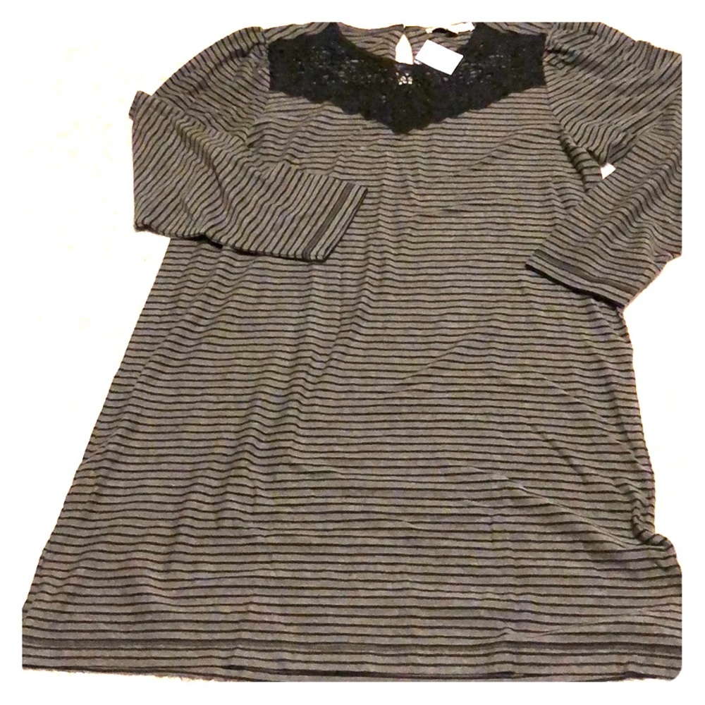 Adorable LOFT 3/4 quarter sleeve shirt dress. NWT!